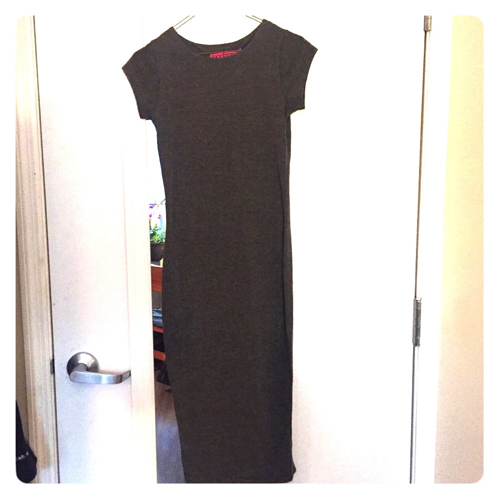 Midi Dark Grey Bodycon Dress